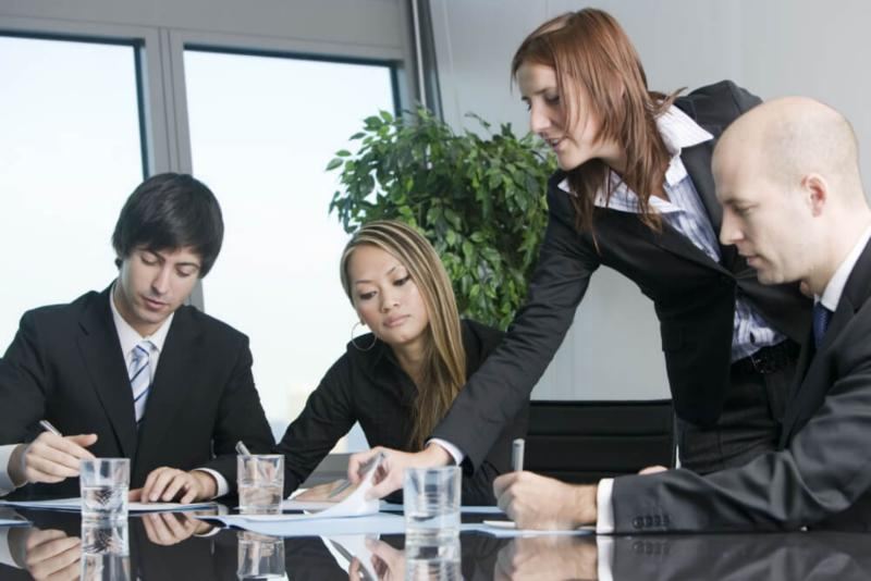 Business owner managing an online listing